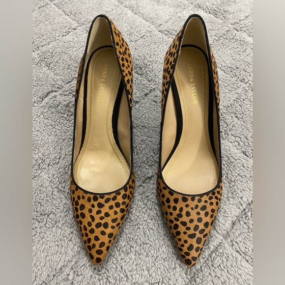 Lord & Taylor leopard print heels - Picture 3 of 16